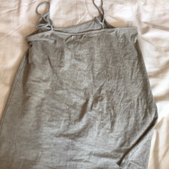 Gray plain tank top - Picture 2 of 2